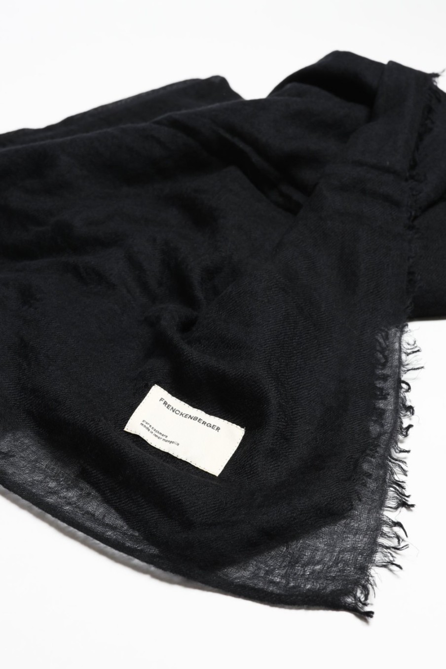 Accessoires Frenckenberger | Echarpe Big Mono En Noir