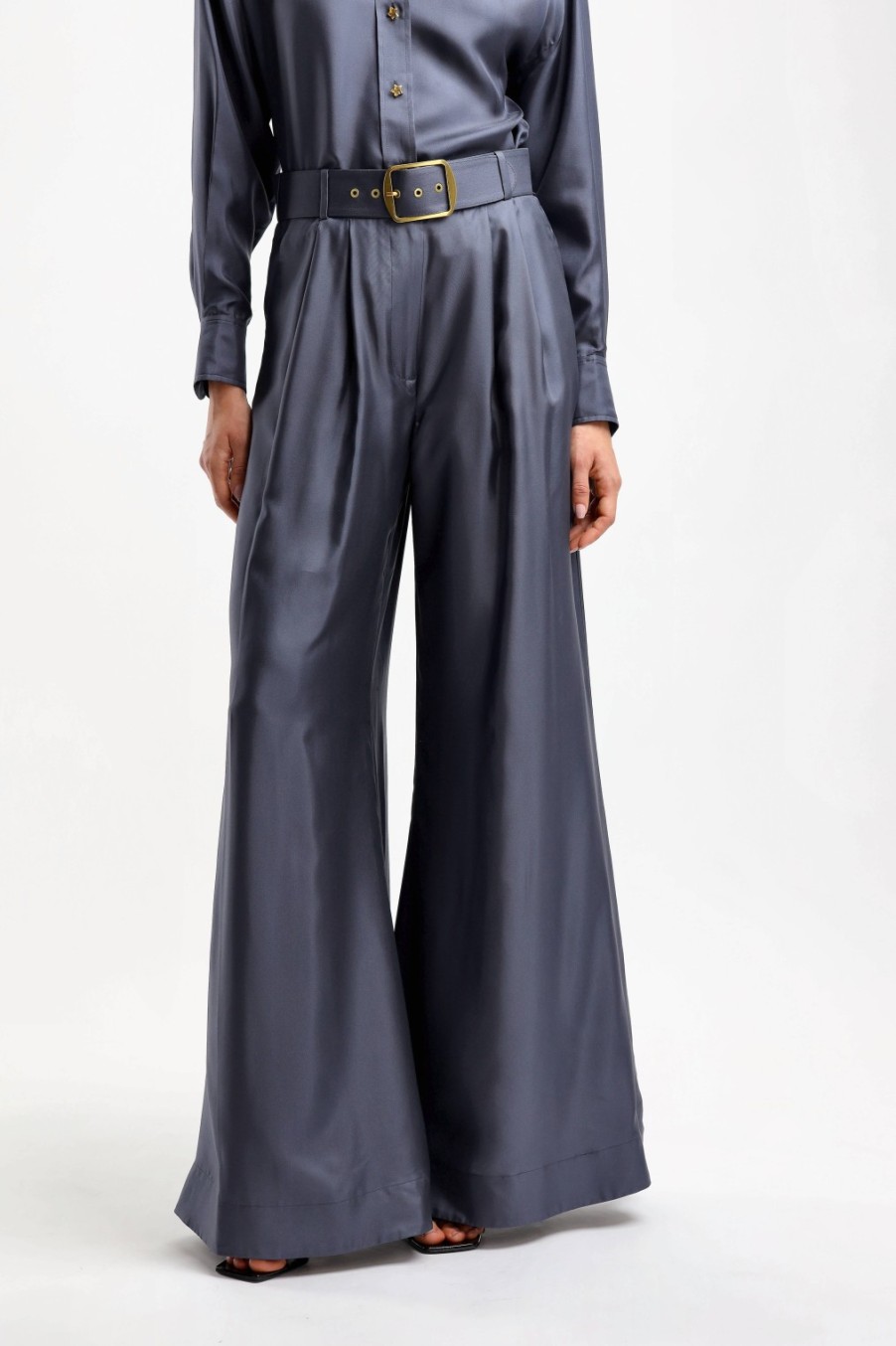 Vetements Zimmermann | Pantalon Pleated In Paradise Navy
