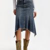 Vetements Isabel Marant | Jupe Nyda En Bleu Fonce