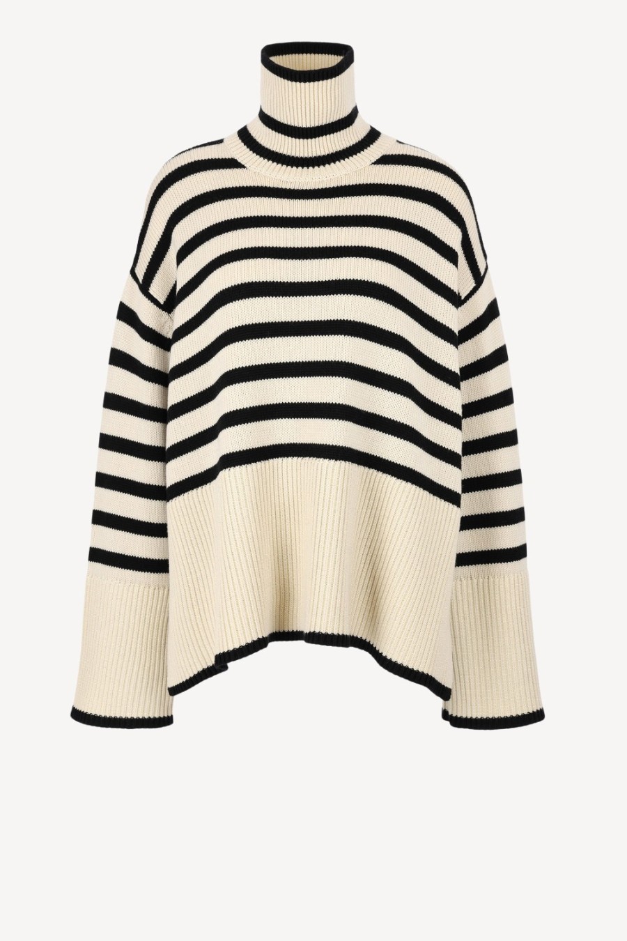 Vetements Toteme | Pull-Over Signature Stripe En Sable Clair