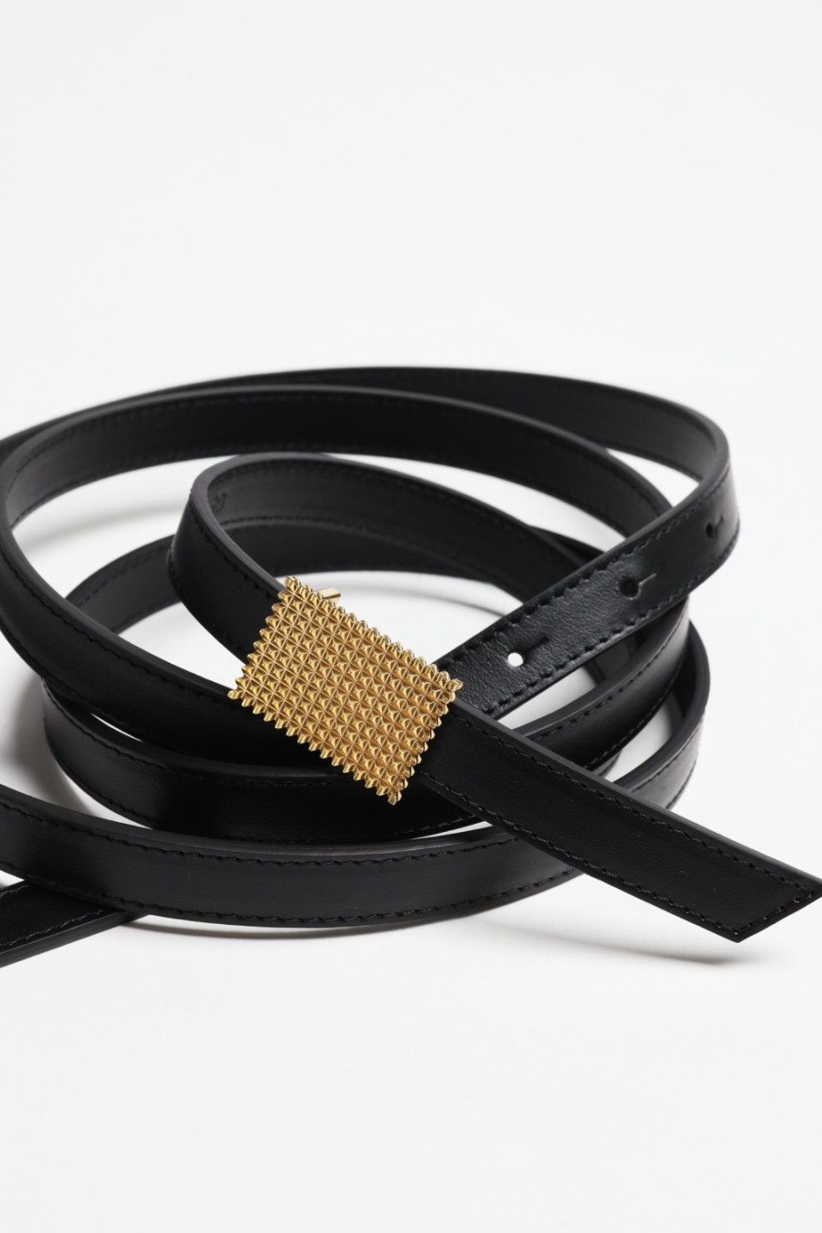 Accessoires Lanvin | Ceinture Concerto Double En Noir