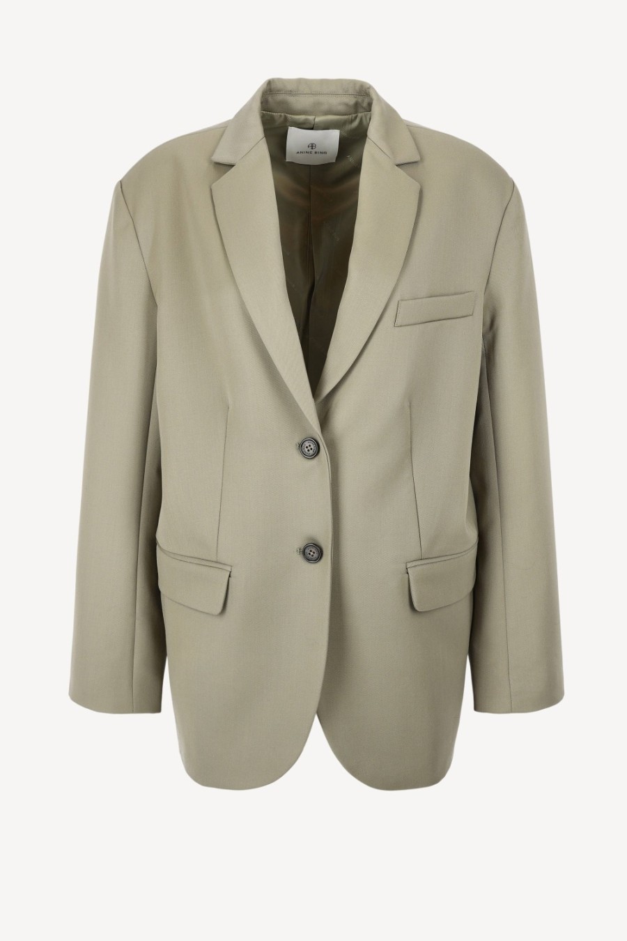 Vetements Anine Bing | Blazer Quinn En Vert Kaki