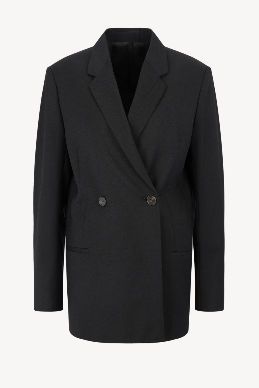Vetements Toteme | Blazer Noir A Double Rangee