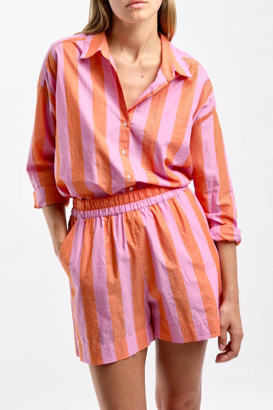 Vetements Xirena | Blouse Jordy A Rayures Pomelo