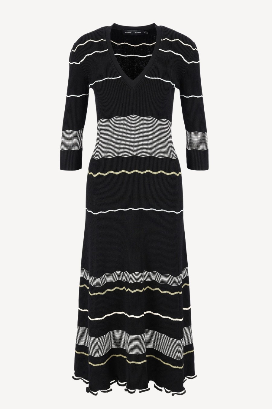 Vetements Proenza Schouler | Robe Matte Stripe En Noir