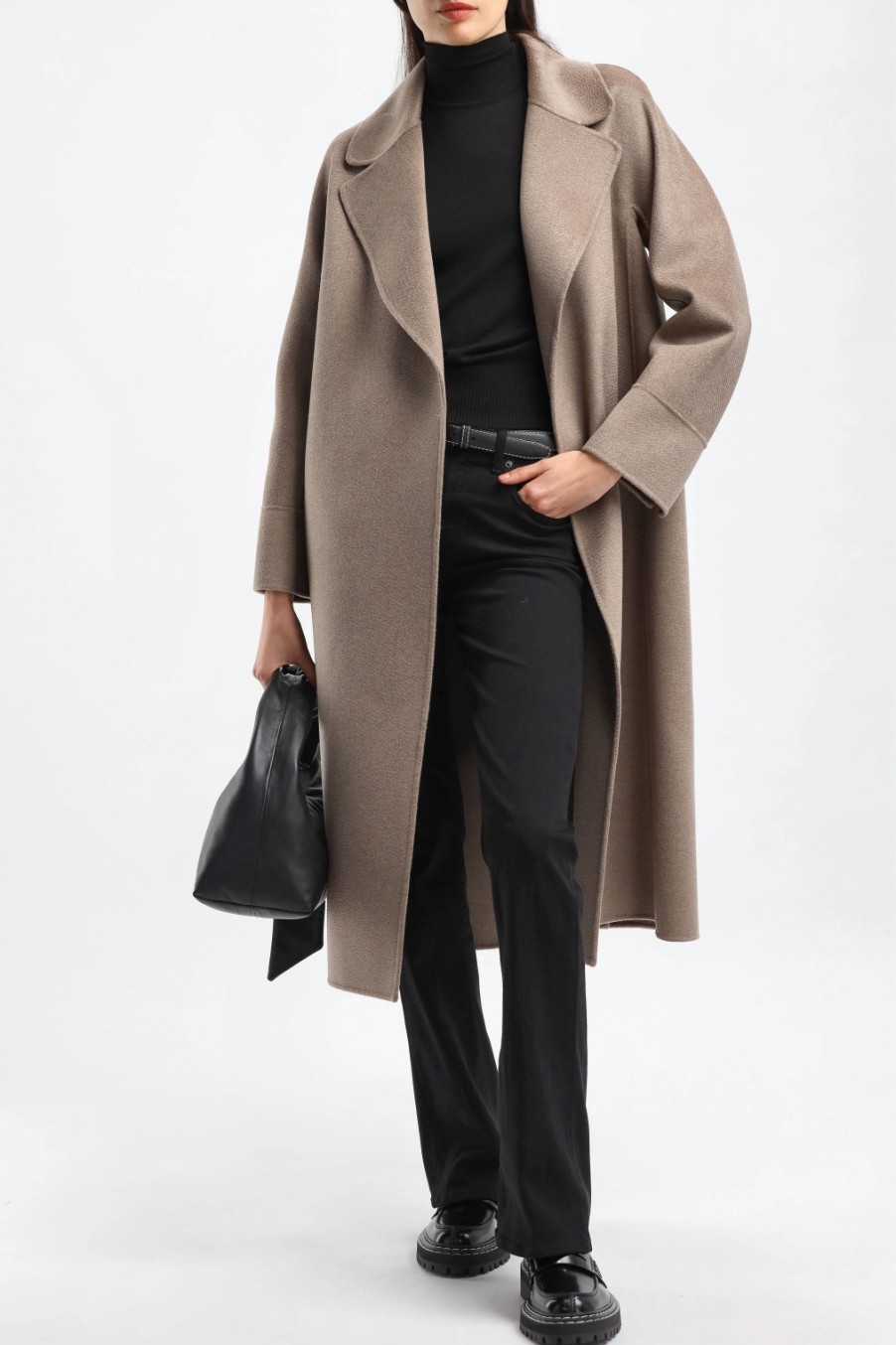 Vetements S Max Mara | Manteau Zurigo En Gris Pigeon