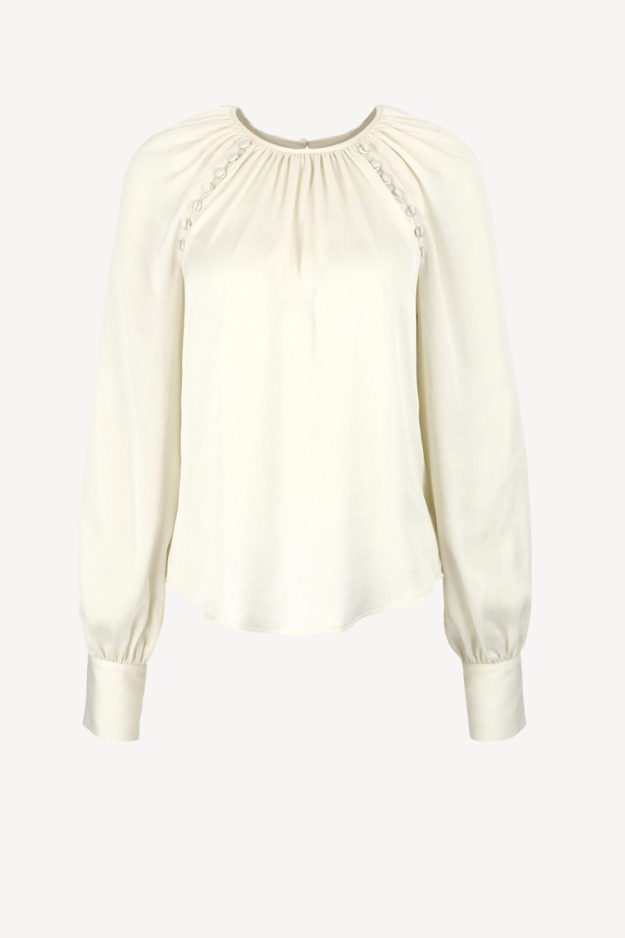 Vetements Veronica Beard | Blouse Khoa En Blanc Casse