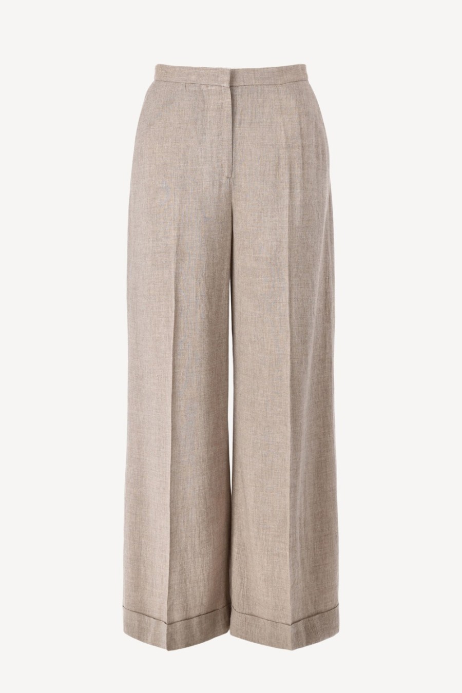 Vetements Toteme | Pantalon Wide Fluid Marron Clair