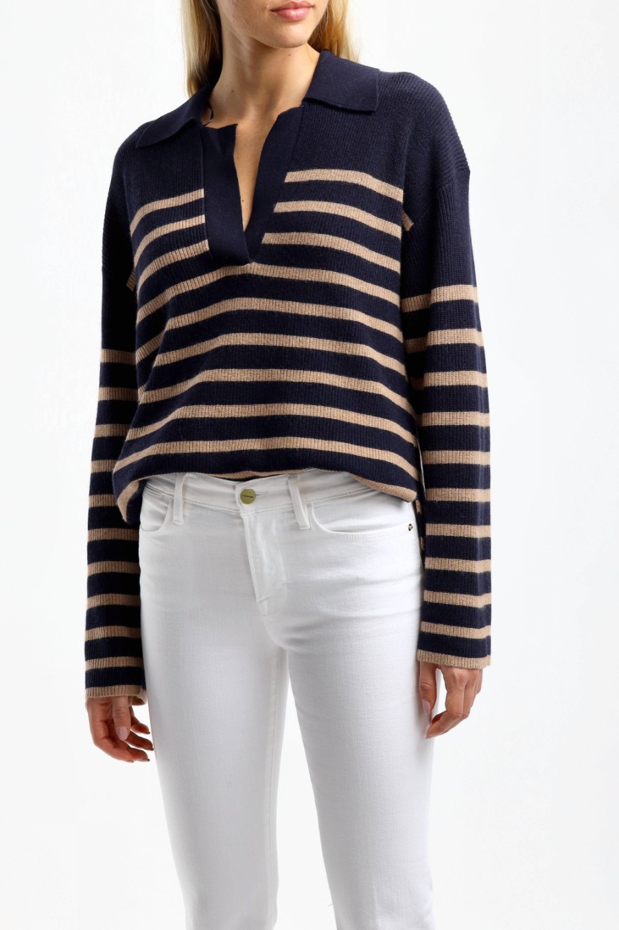 Vetements Rails | Pullover Harris En Camel/Navy