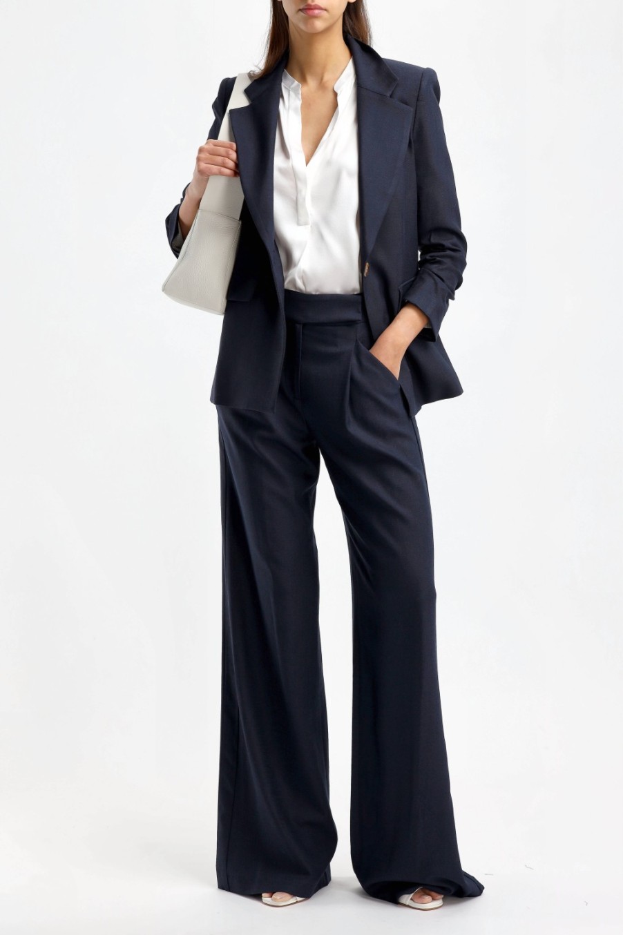 Vetements Veronica Beard | Pantalon Marbeau En Bleu Marine