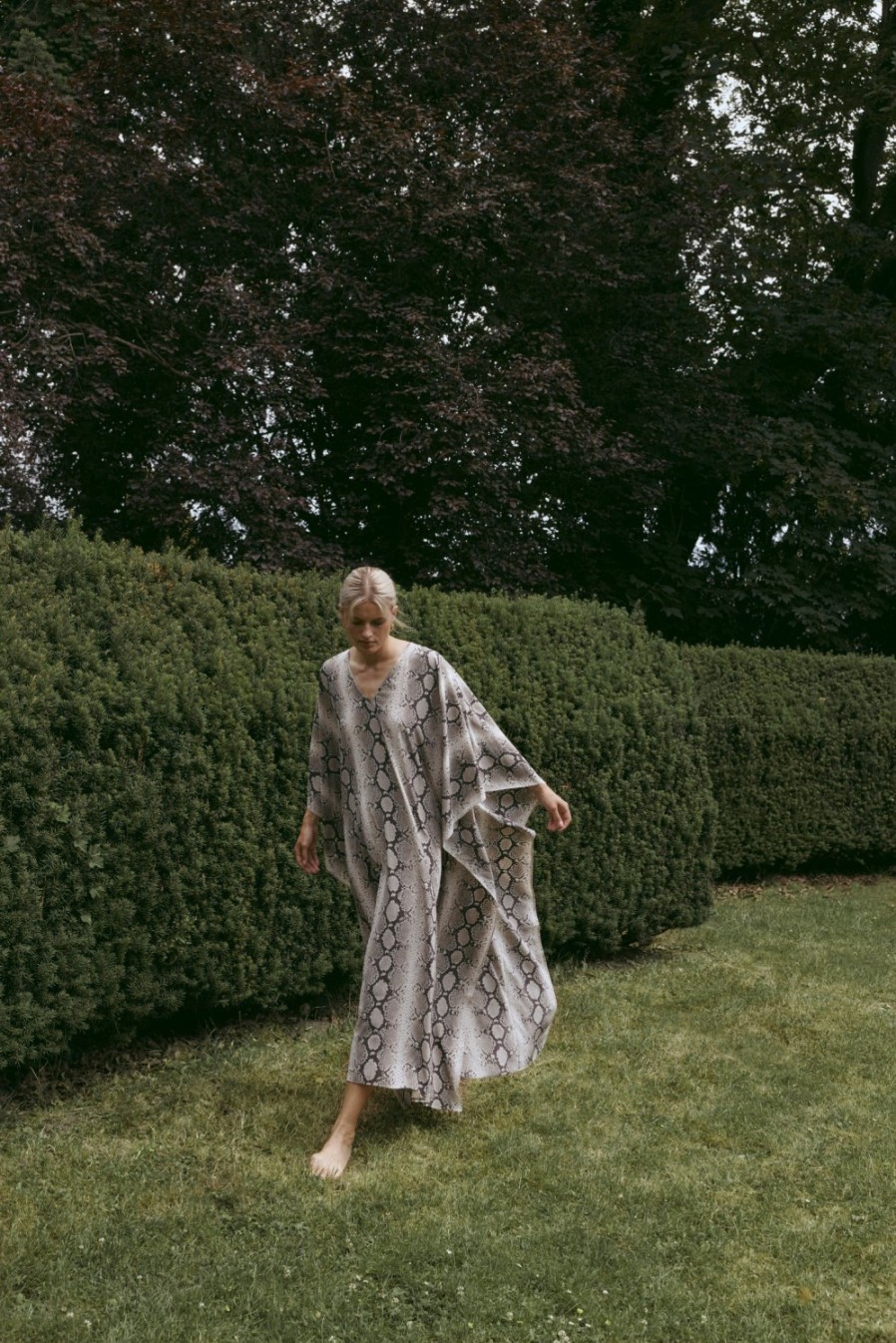 Vetements Michael Kors Collection | Caftan Python En Taupe