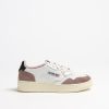 Chaussures Autry | Baskets 01 Low Goat En Poudre/Noir