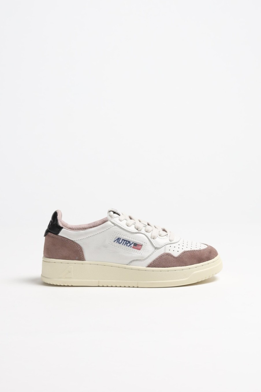 Chaussures Autry | Baskets 01 Low Goat En Poudre/Noir