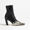 Chaussures Khaite | Bottines Dallas Stretch En Noir/Naturel