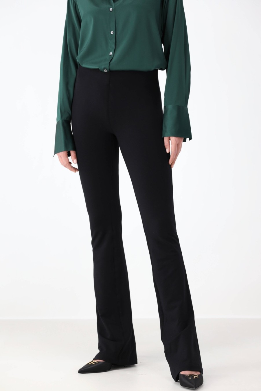 Vetements SPRWMN | Leggings City Micro Flare En Noir