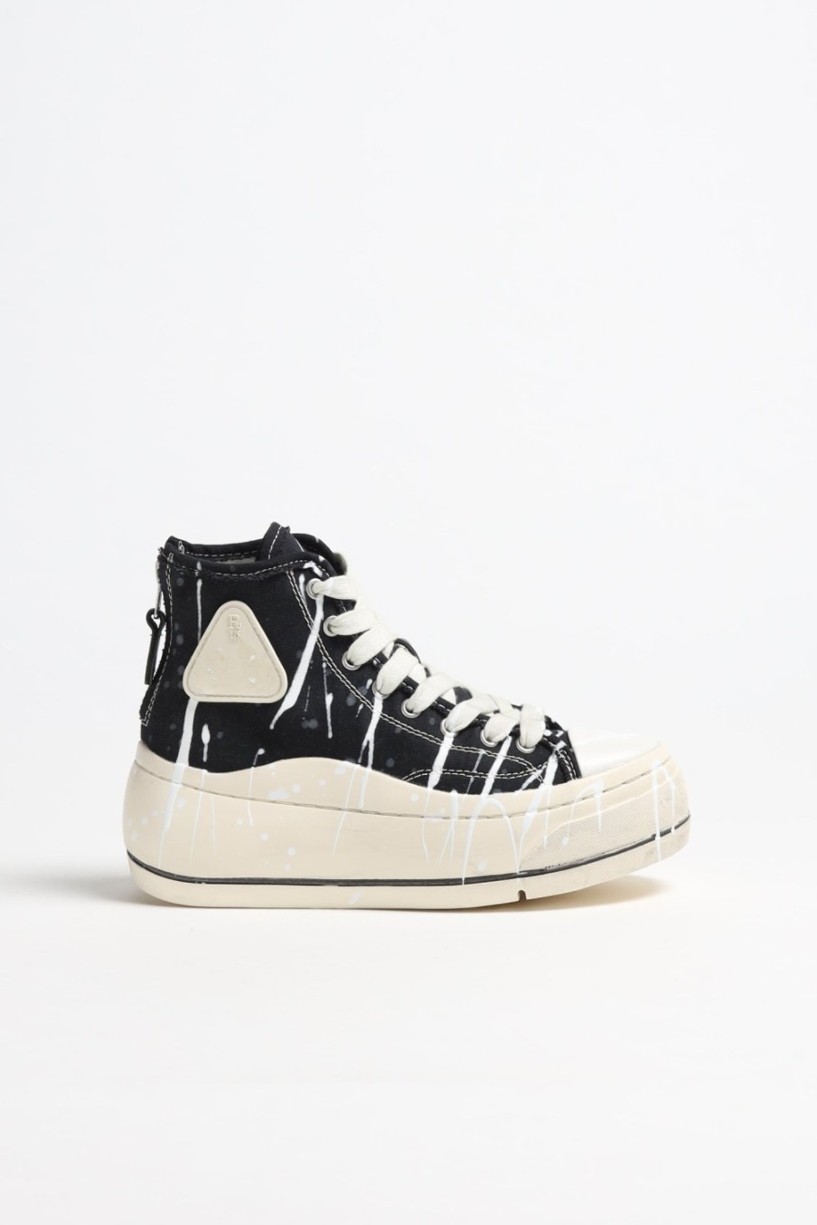 Chaussures R13 | Sneaker Kurt High Top En B/W Paint