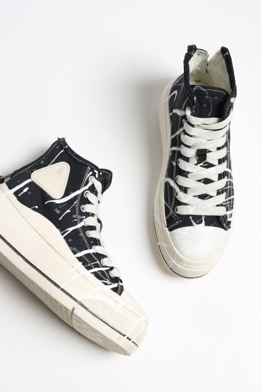 Chaussures R13 | Sneaker Kurt High Top En B/W Paint