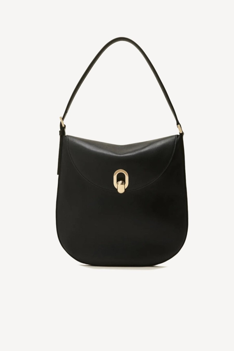 Sacs Savette | Sac Tondo Hobo Large En Noir