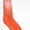 Accessoires Mell-o | Chaussettes En Cachemire Dip Dye En Rose/Orange