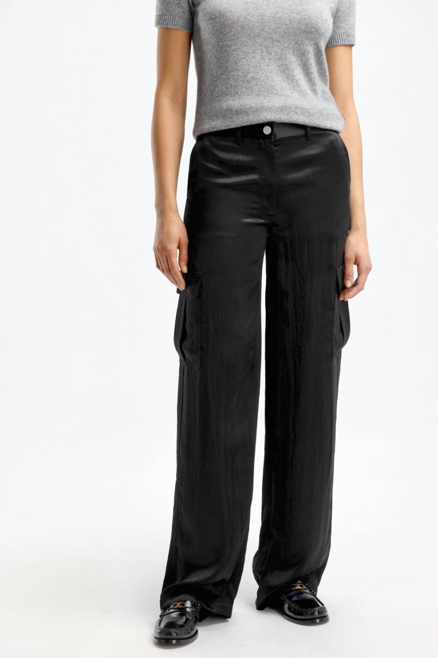 Vetements Theory | Pantalon Cargo En Noir