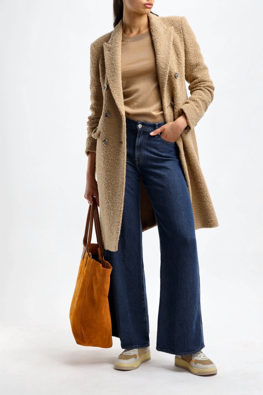 Vetements Tagliatore | Manteau Parigi En Beige