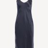 Vetements Nili Lotan | Robe Short Cami En Marine Fonce