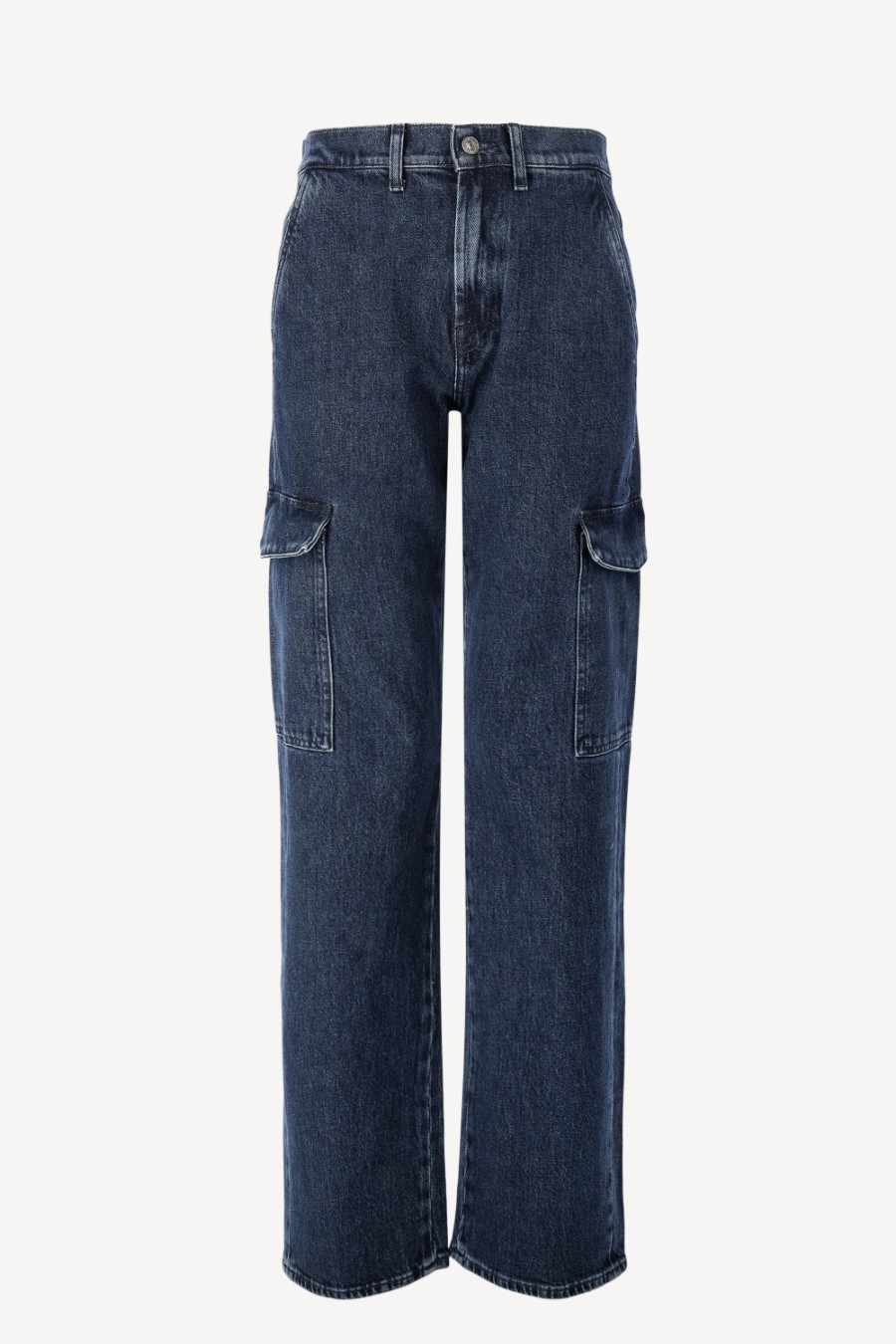Vetements 7 For All Mankind | Jeans Tess Cargo En Bleu Fonce