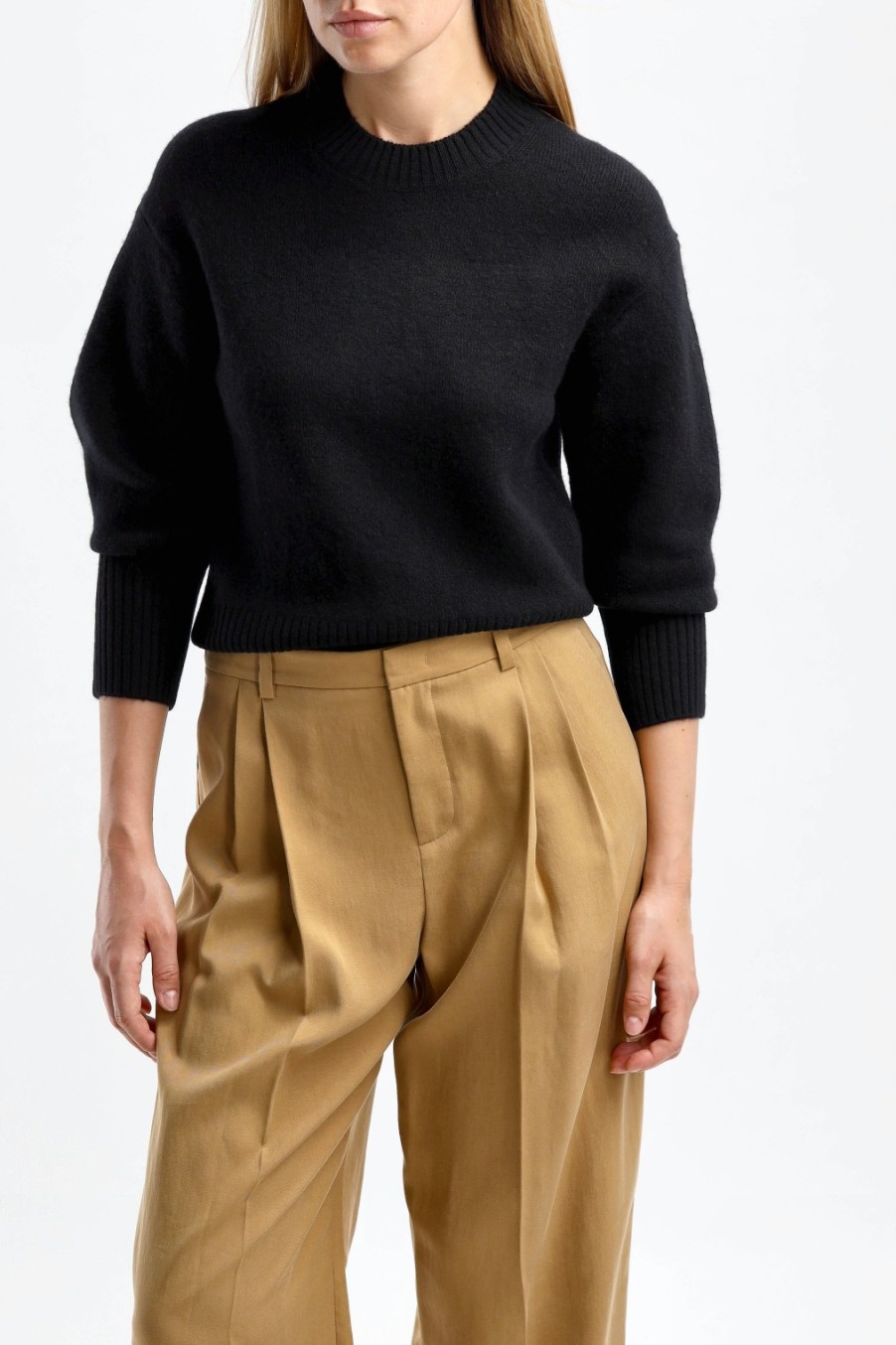 Vetements Vince | Pull A Manches Larges En Noir
