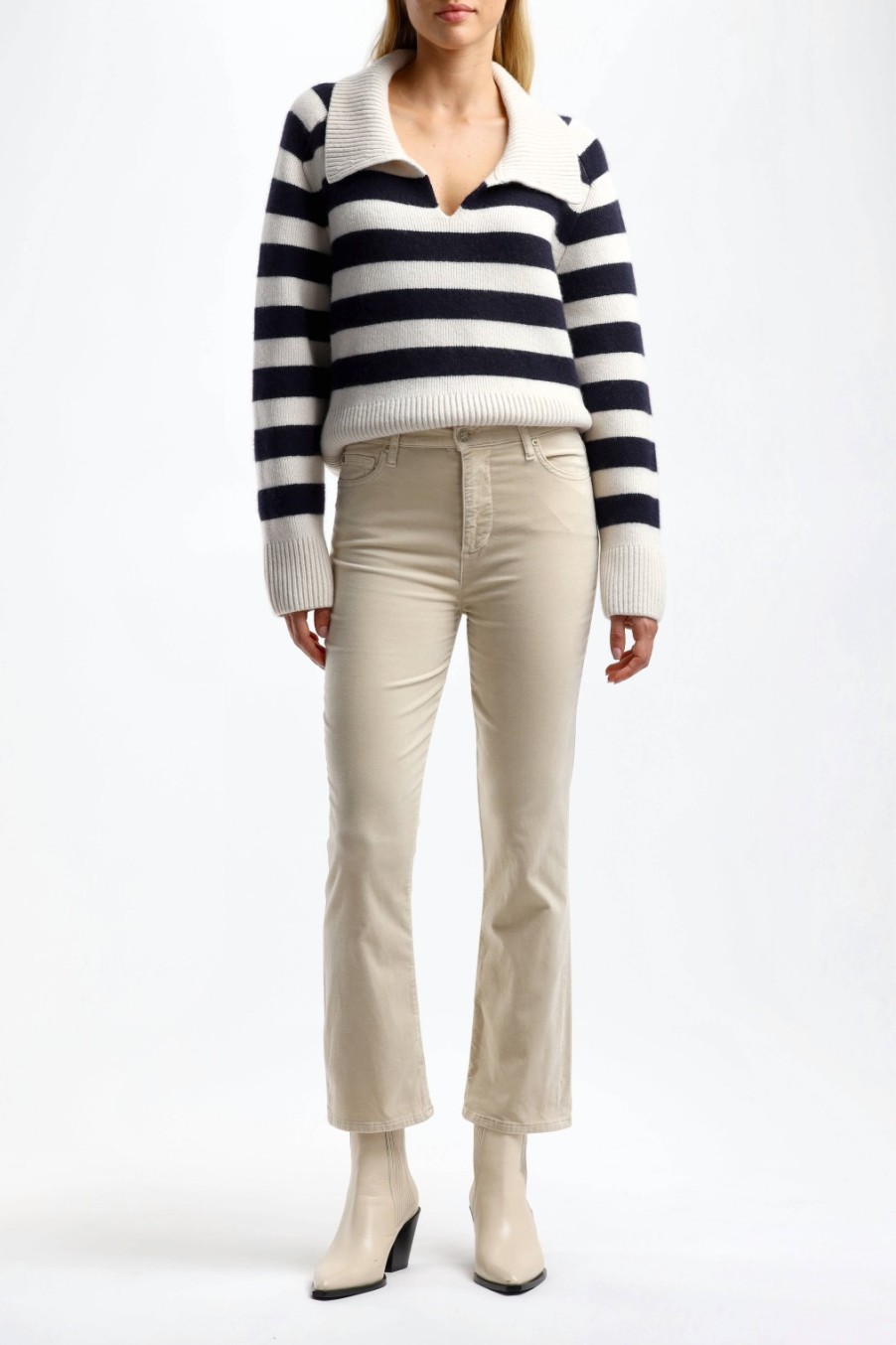 Vetements 7 For All Mankind | Jeans Hw Slim Kick En Velvet White
