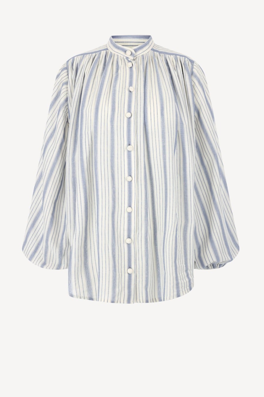 Vetements Zimmermann | Blouse Chintz Billow En Bleu/Blanc