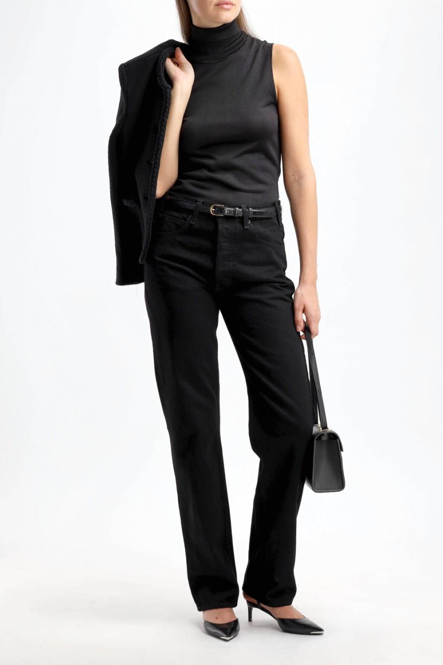 Vetements Nili Lotan | Jeans Smith En Detresse Noir