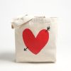 Sacs Anita Hass | Shopper En Coton Avec Logo En Forme De Coeur