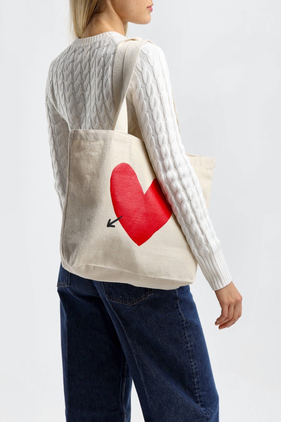 Sacs Anita Hass | Shopper En Coton Avec Logo En Forme De Coeur