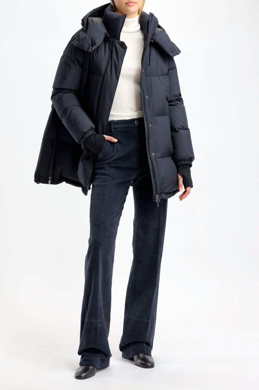 Vetements Herno | Doudoune A Capuche Dark Navy