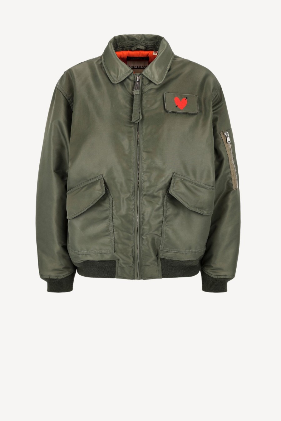 Vetements Schott x Anita Hass | Veste Dan W 'Heart' En Army