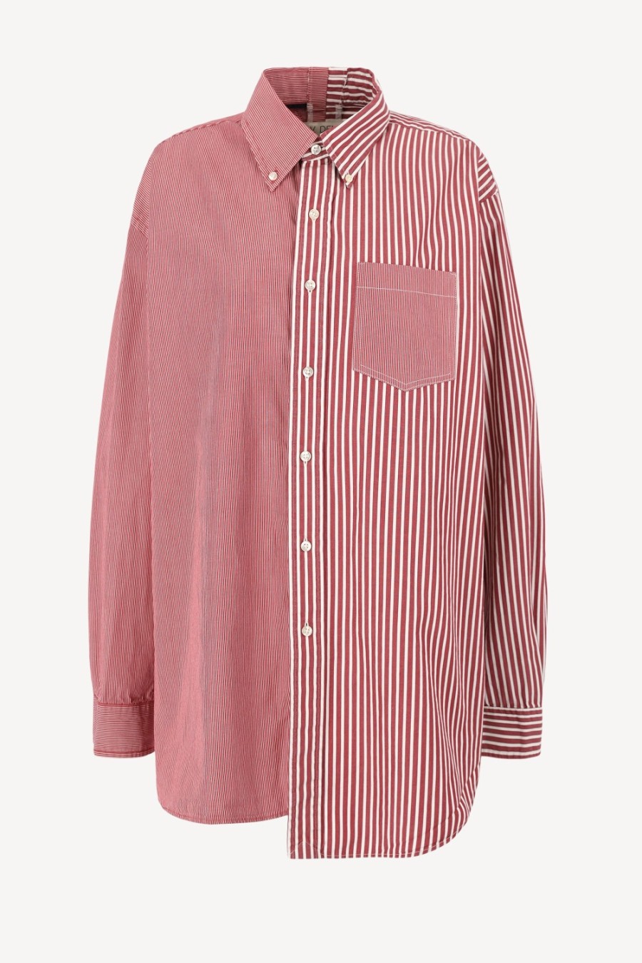 Vetements E.L.V. Denim | Blouse Diana En Blanc/Rouge