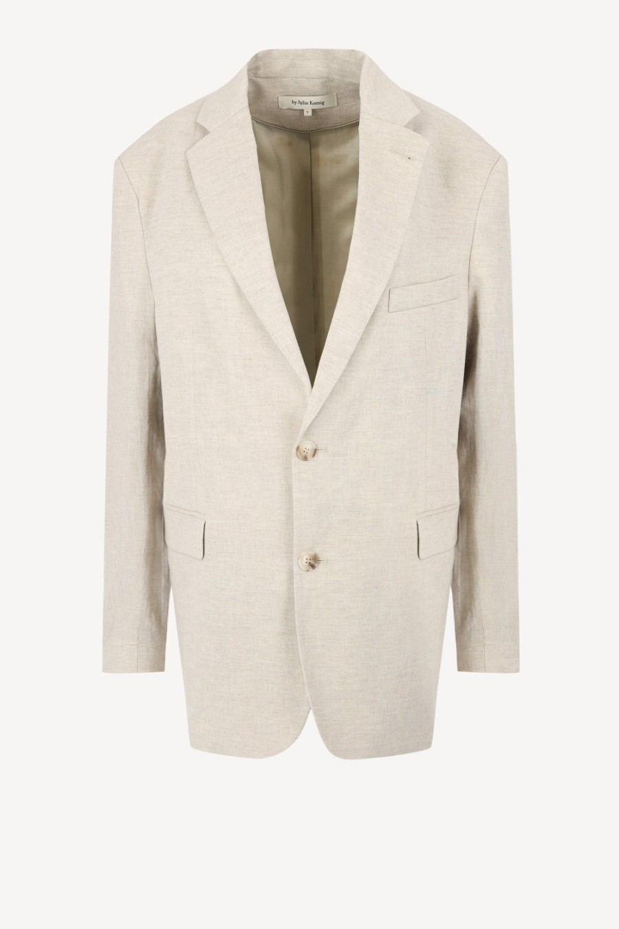 Vetements by Aylin Koenig | Blazer En Lin Charles En Ecru
