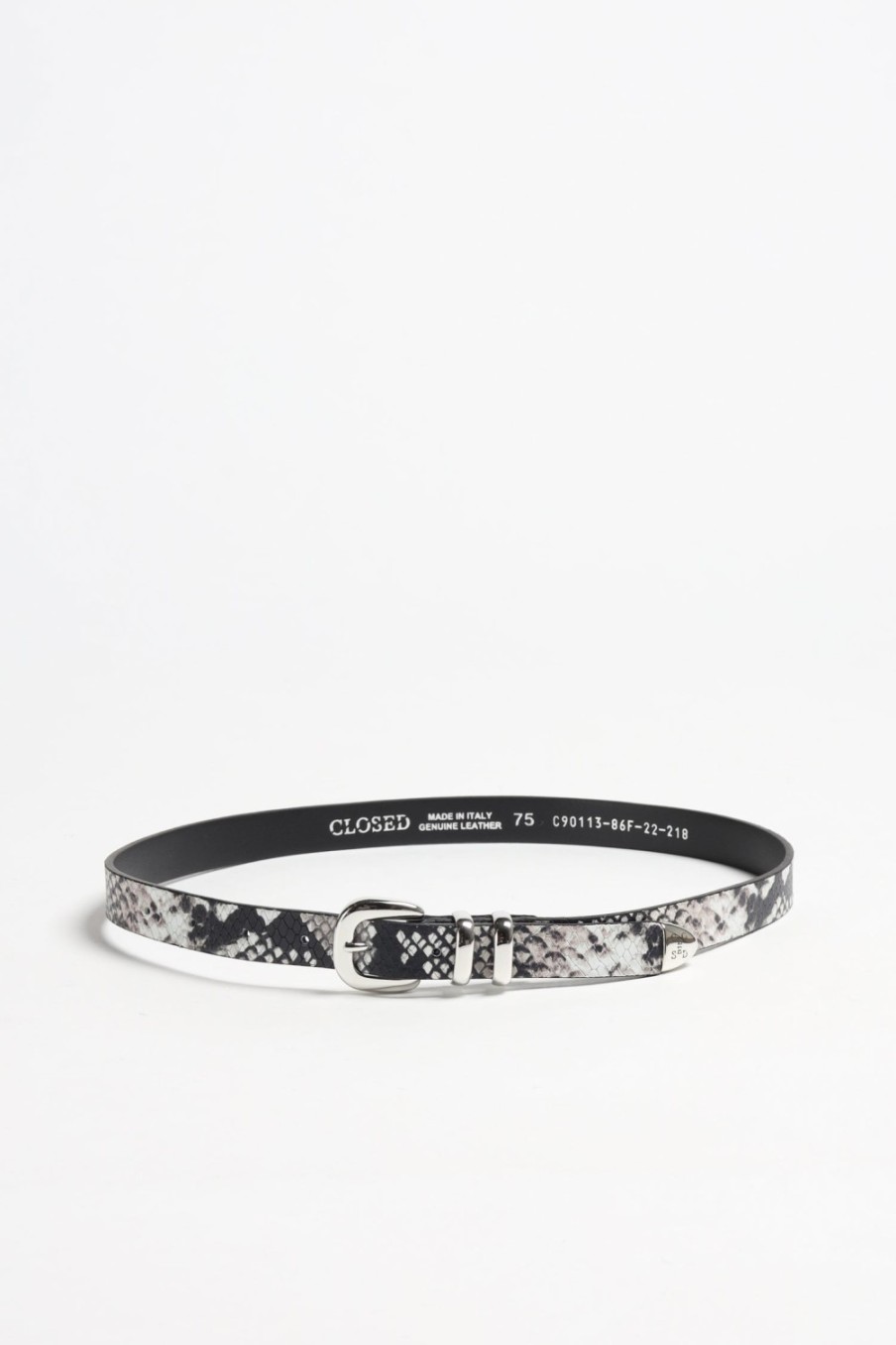 Accessoires Closed | Ceinture Snake En Ivoire