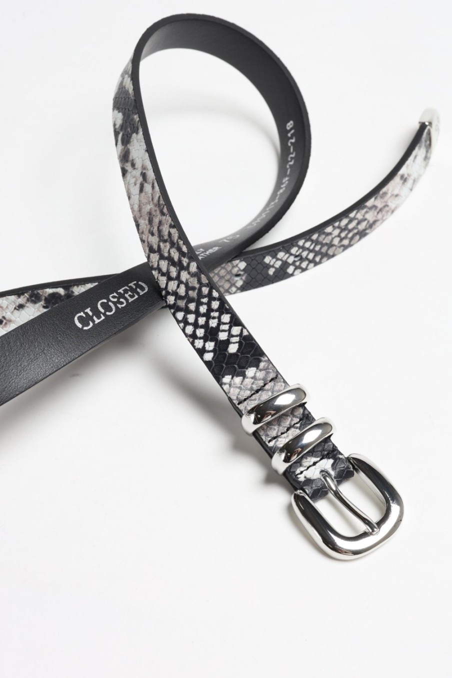 Accessoires Closed | Ceinture Snake En Ivoire
