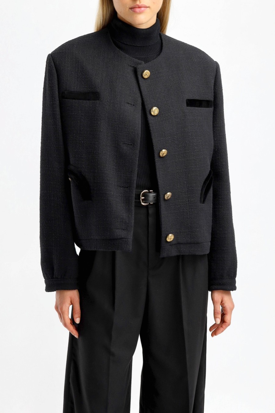 Vetements Blazé Milano | Bolero Miss Gliss En Noir