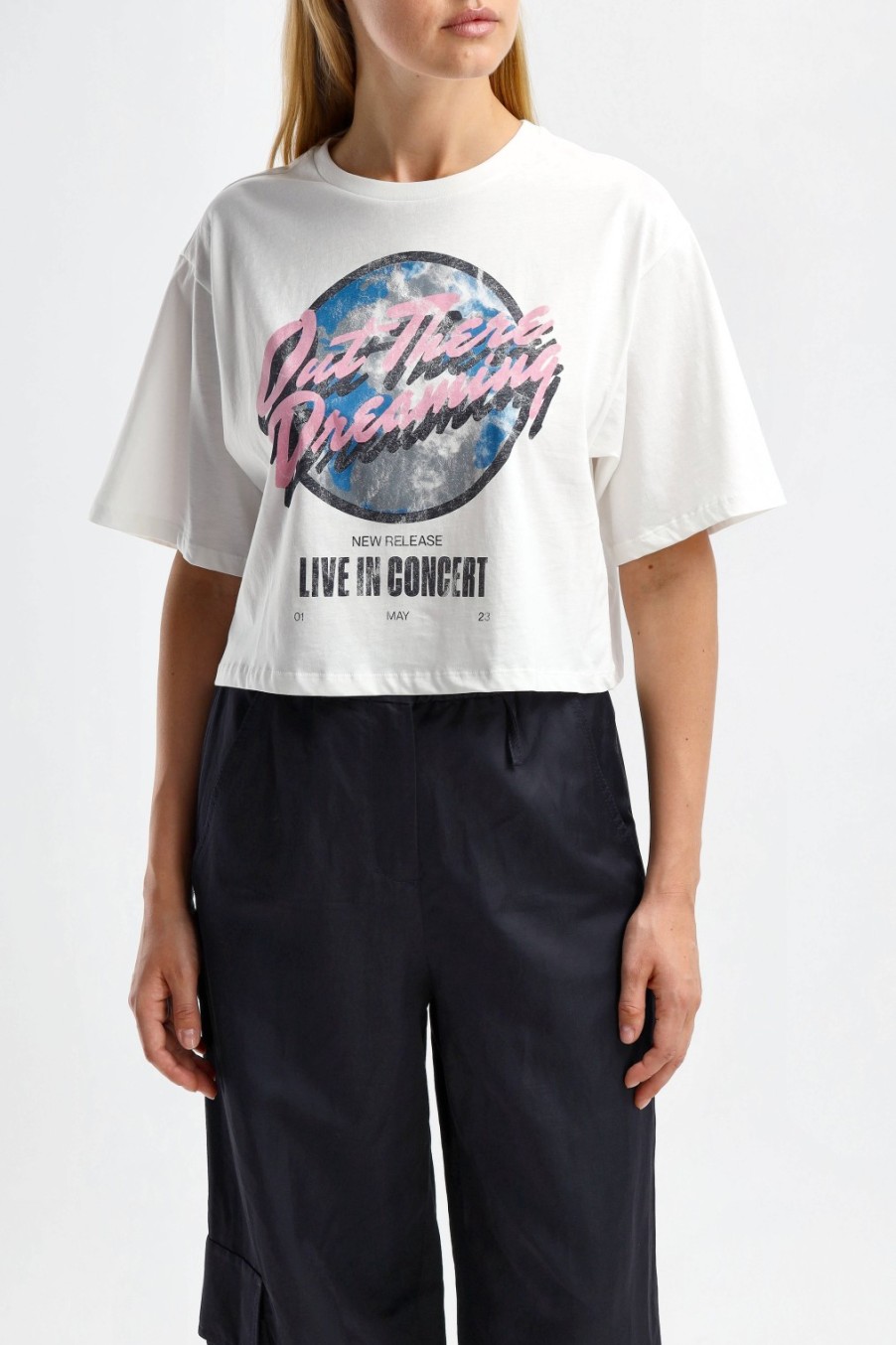 Vetements Dorothee Schumacher | T-Shirt Dreaming In Camellia White (Rever De Camelia)