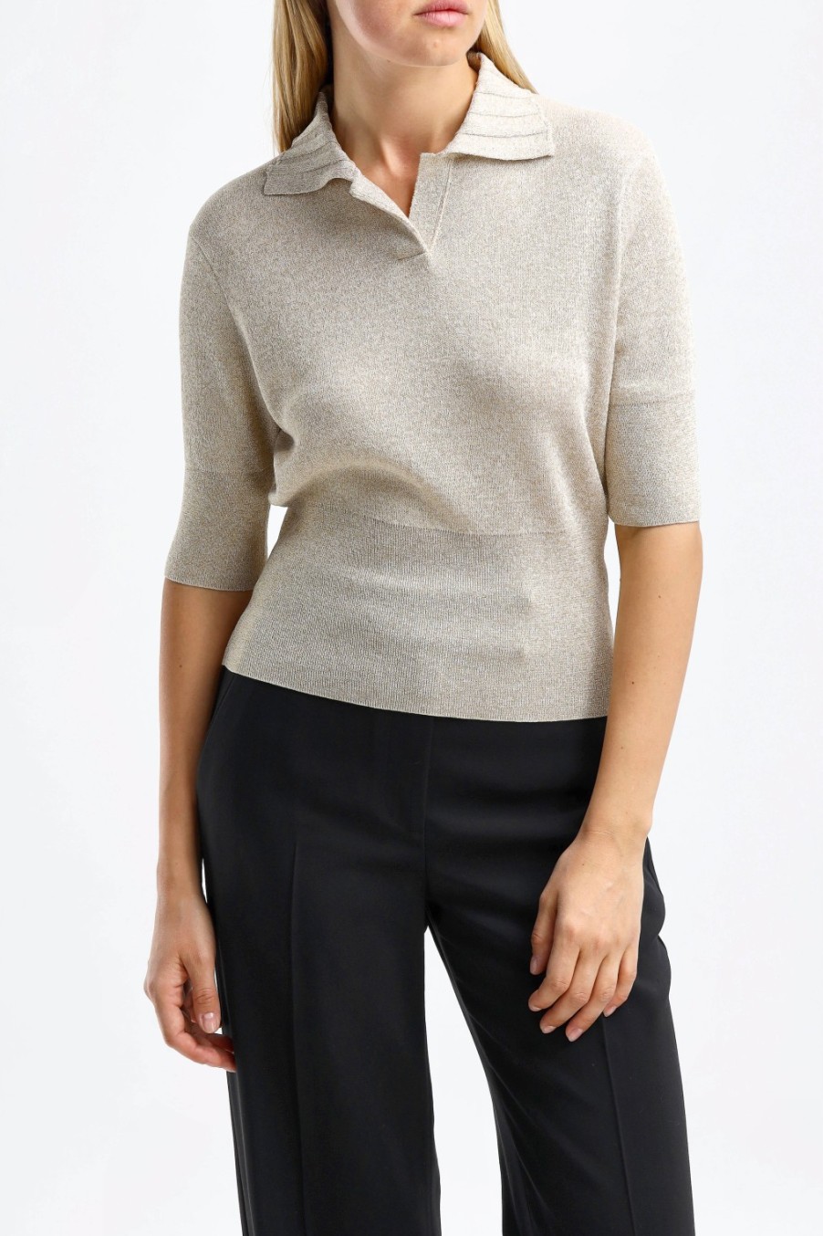 Vetements Proenza Schouler | Polo Metallique En Champagne