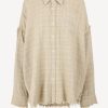 Vetements R13 | Blouse Drop Neck En Kaki Overdye