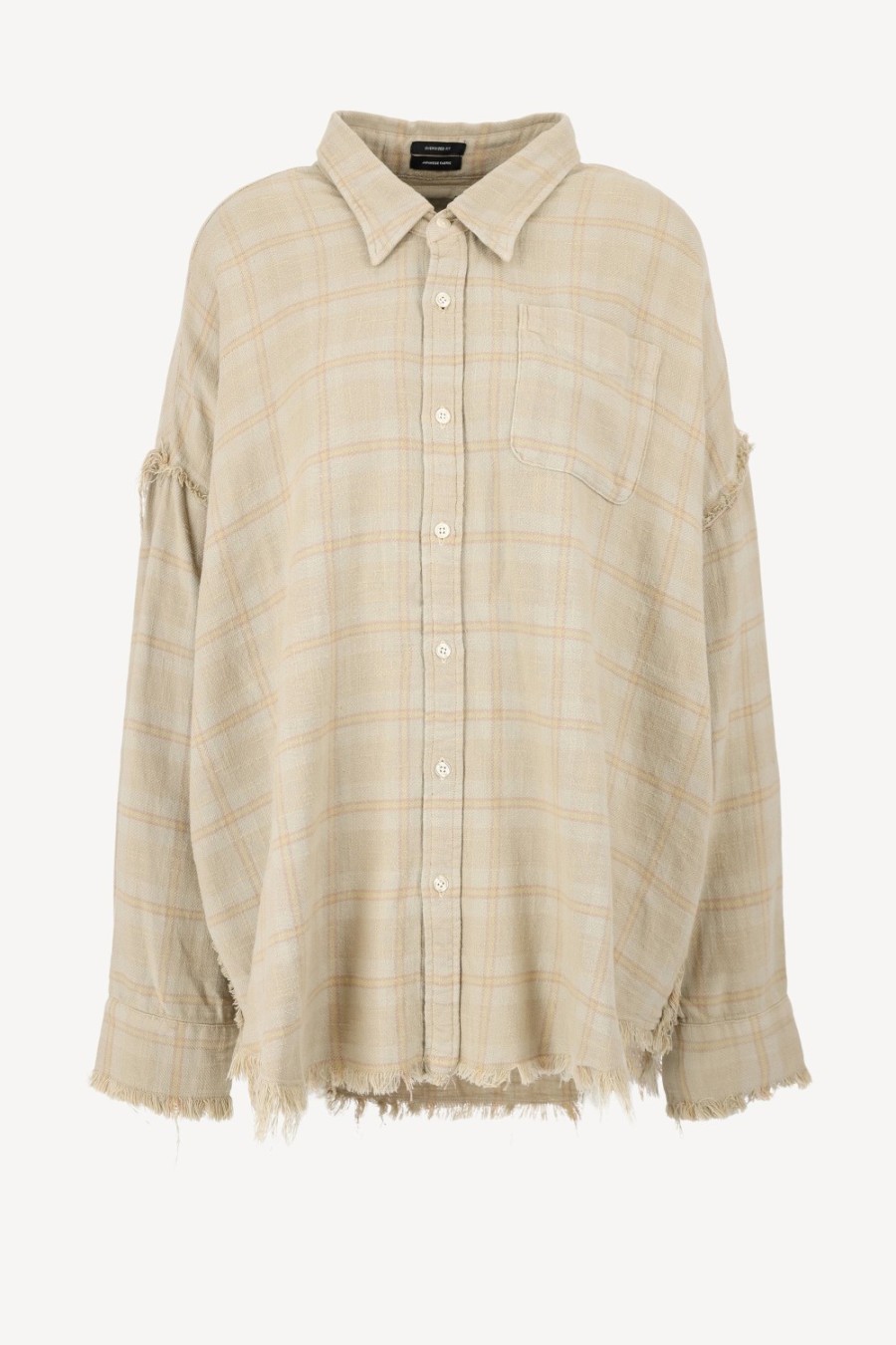 Vetements R13 | Blouse Drop Neck En Kaki Overdye
