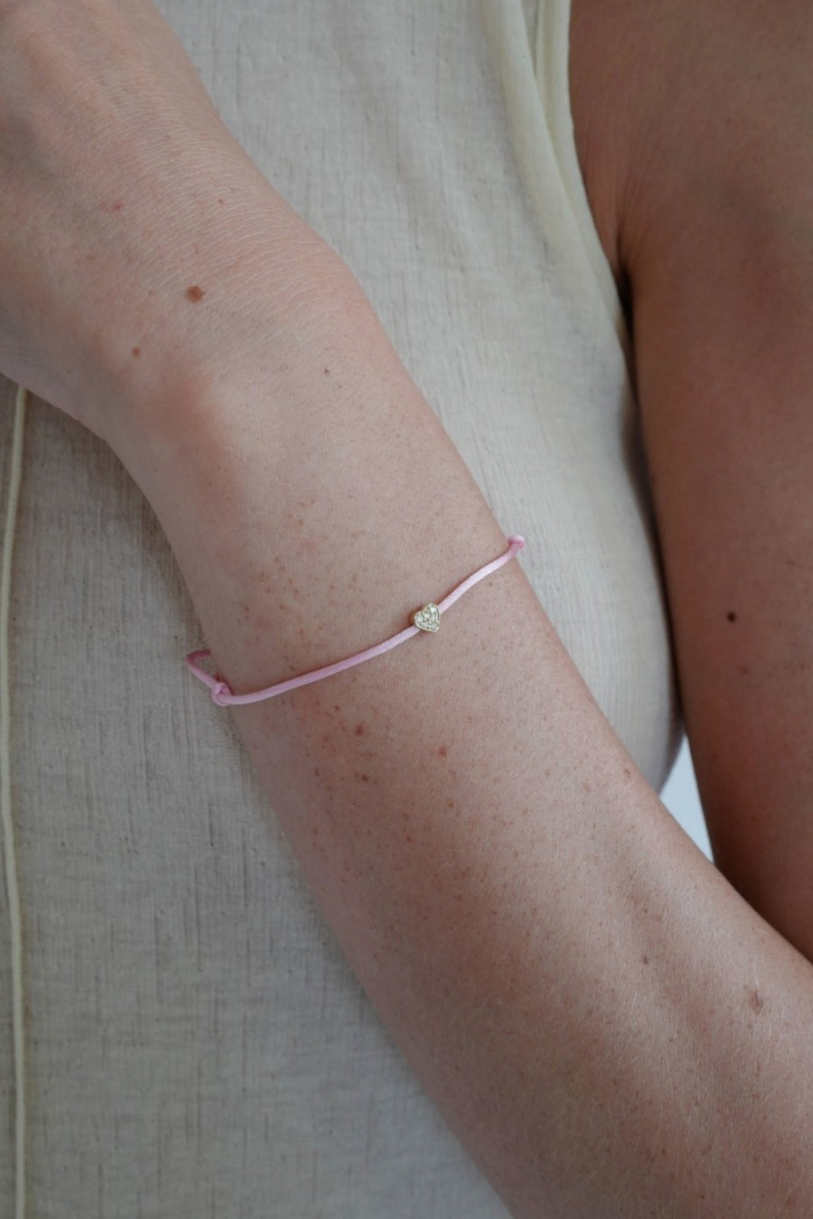 Bijoux Nina Kastens Jewelry | Bracelet Diamond Heart En Rose