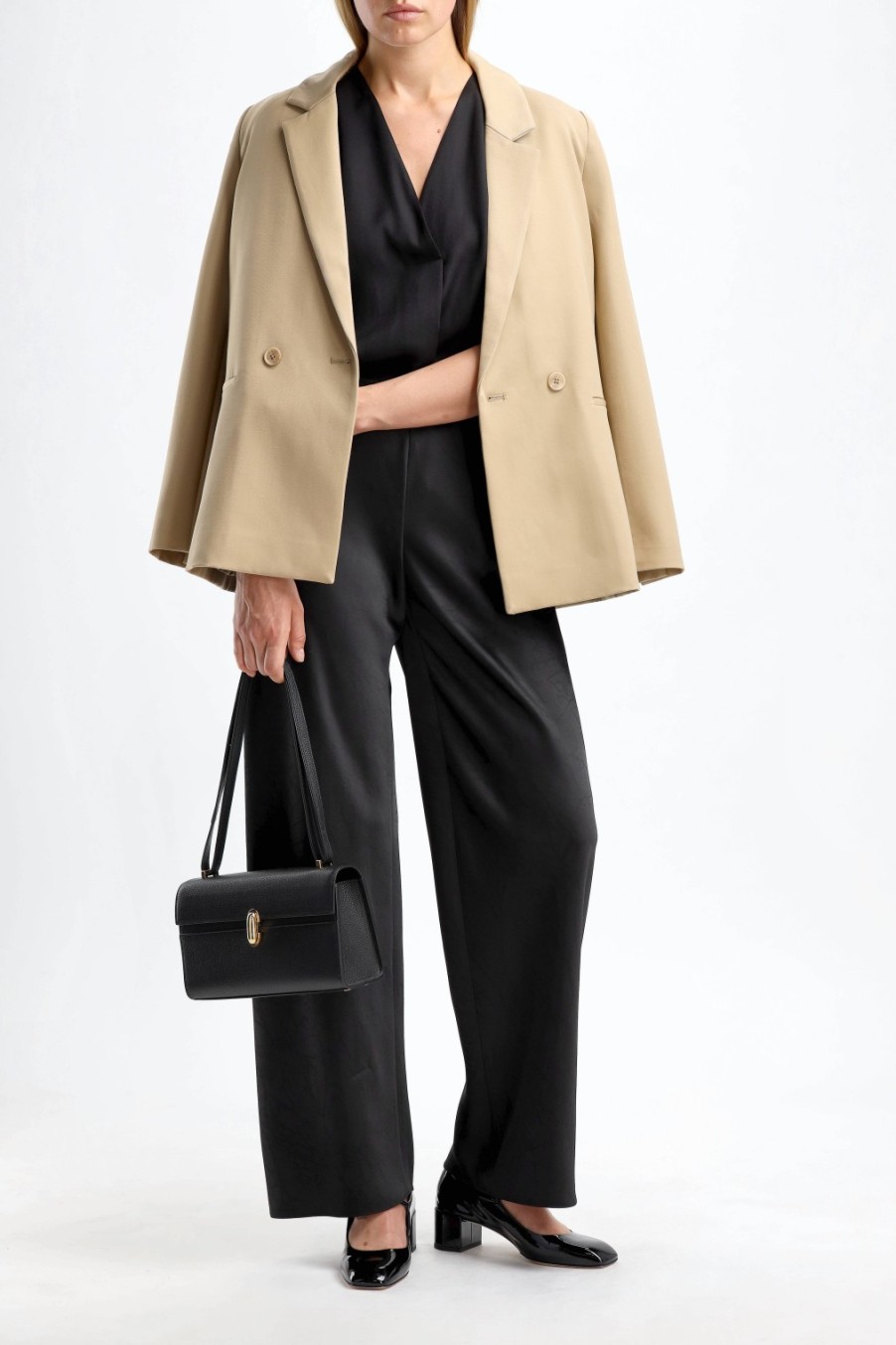 Vetements Vince | Pantalon Taille Haute Noir