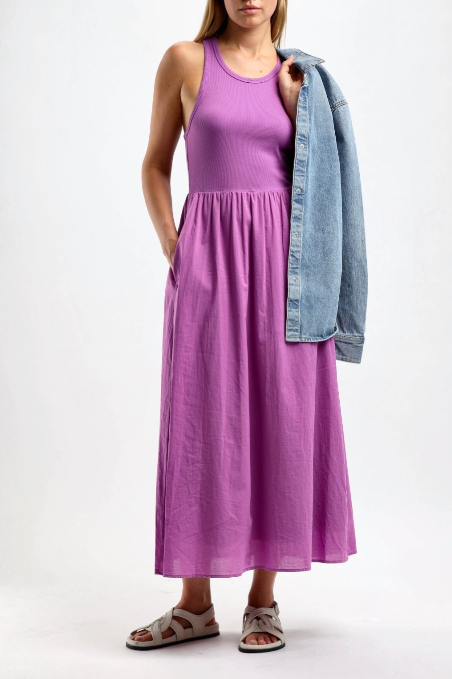 Vetements Xirena | Robe Flynn En Orchidee Pourpre