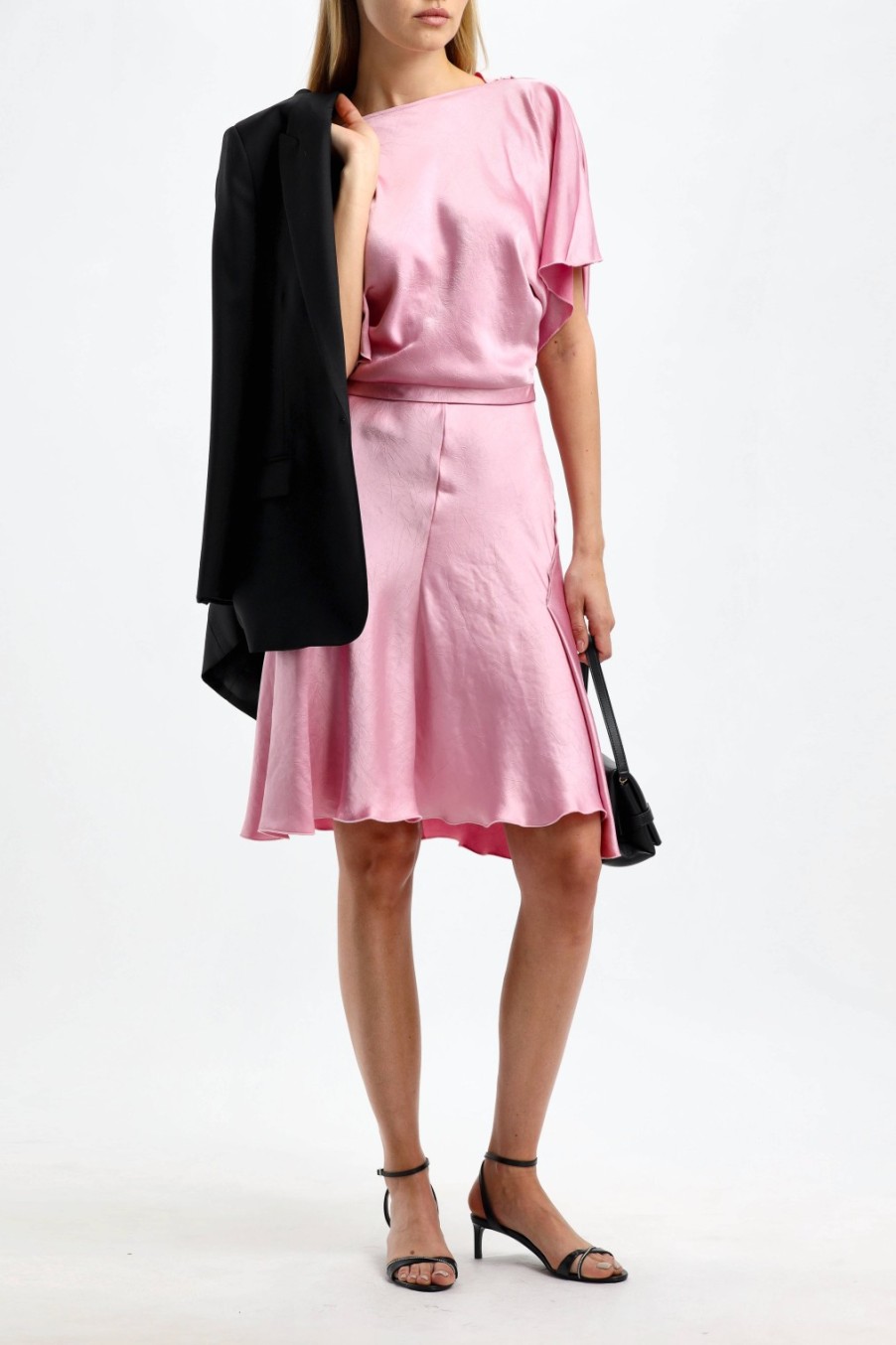 Vetements Victoria Beckham | Robe Draped Cut Out En Rose