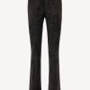 Vetements Stouls | Pantalon En Cuir Velours Kam En Noir