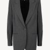 Vetements Lala Berlin | Blazer Jula A Rayures Anthracite